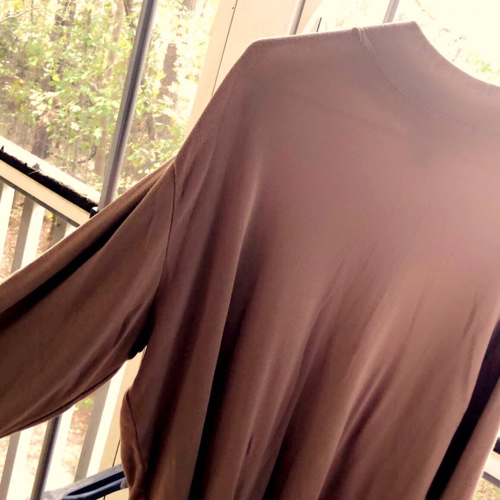 Adorable oversized short turtle neck, brown, size 26/28, brown, Lane Bryant!